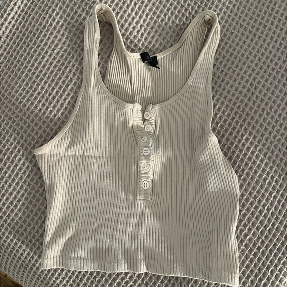 The Range NYC Crop Ribbed Tank - Picture 2 of 3